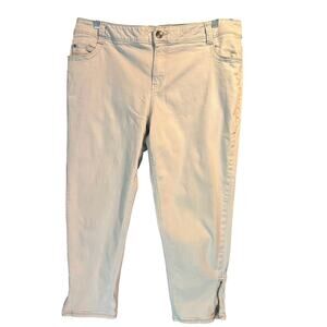 Lane Bryant Cream Ankle & Cropped Jeans